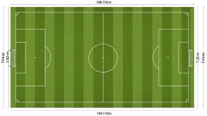 Kích thước sân bóng đá 11 người – Tiêu chuẩn thực tế sân cỏ